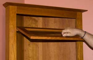 corner cabinet detail