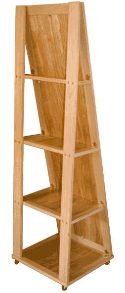 Rolling Mirror Bookcase